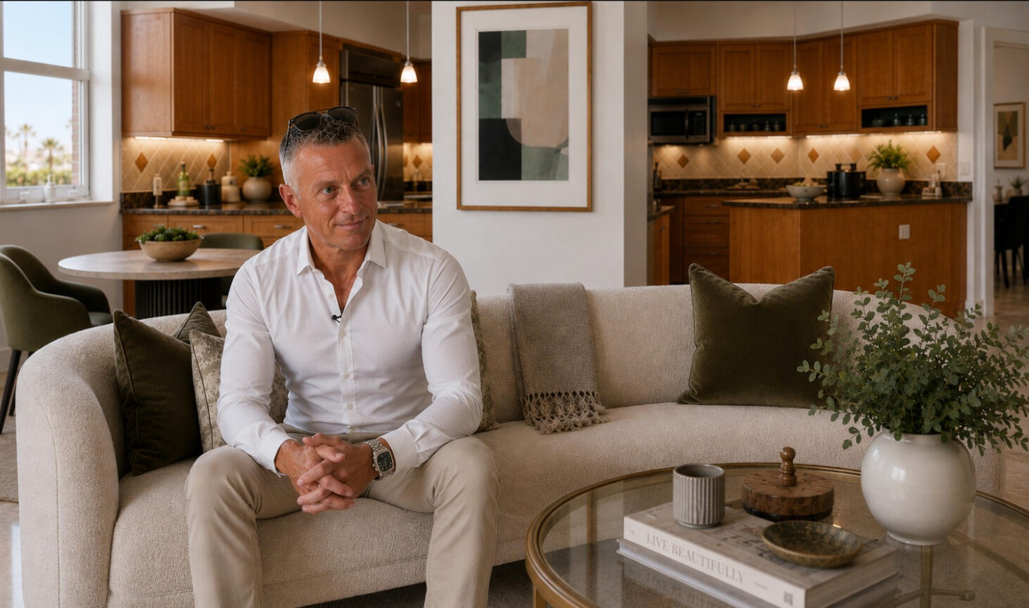 Andrew Chenery at home